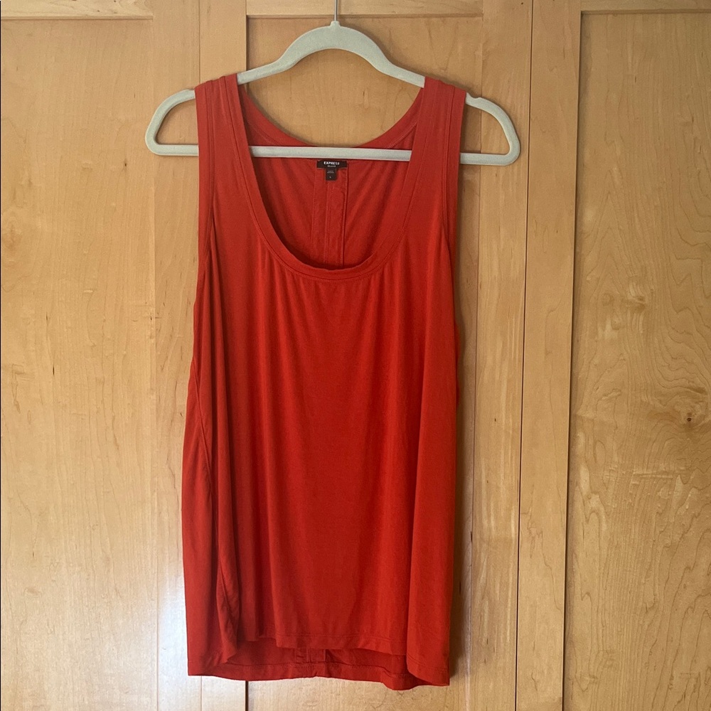 Express Vibrant Scarlet Tank Top